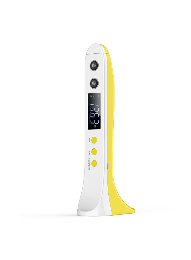 Ultrasound Body Height Stadiometer, Portable Handheld Cordless Height Measurement Device, with Temperature Display, Precision Room Decor, for Children and Adults 30cm-220cm / 11.8in-86.6in