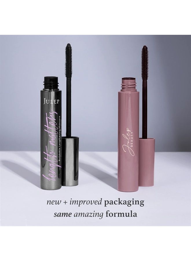 Eyeshadow 101 Crème to Powder Waterproof Eyeshadow Stick, Champagne Shimmer & With a Twist Lash Boosting Volumizing and Lengthening Mascara with Bamboo