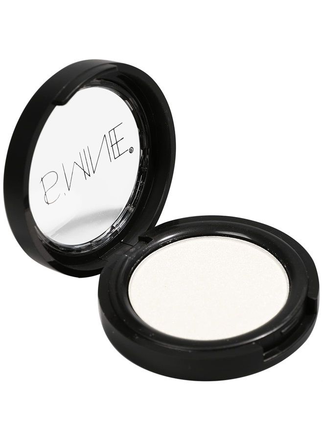 ISMINE Single Eyeshadow Powder Palette Shimmer Pearl White, High Pigment, Longwear Single White Eye Makeup for Day & Night (#01)