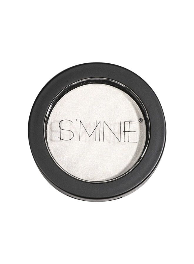 ISMINE Single Eyeshadow Powder Palette Shimmer Pearl White, High Pigment, Longwear Single White Eye Makeup for Day & Night (#01)