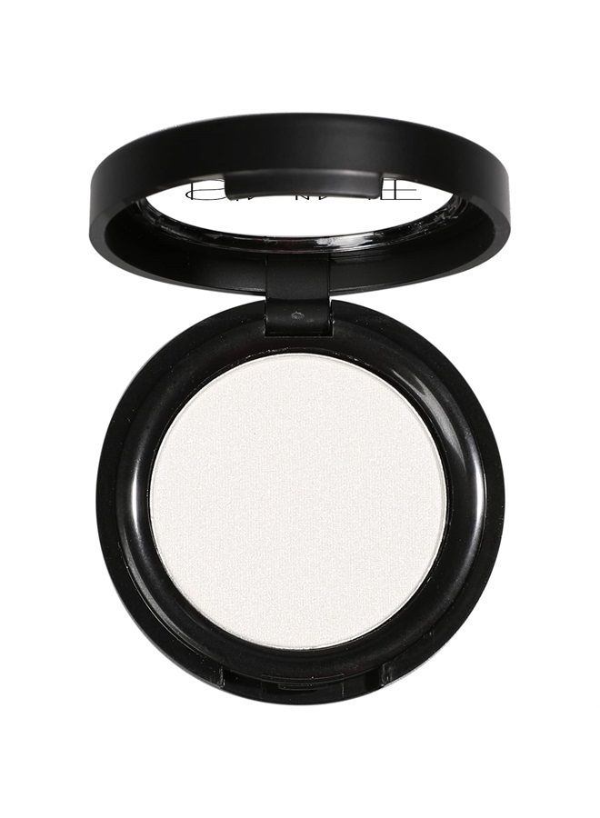 ISMINE Single Eyeshadow Powder Palette Shimmer Pearl White, High Pigment, Longwear Single White Eye Makeup for Day & Night (#01)