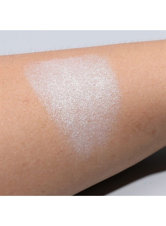 ISMINE Single Eyeshadow Powder Palette Shimmer Pearl White, High Pigment, Longwear Single White Eye Makeup for Day & Night (#01)