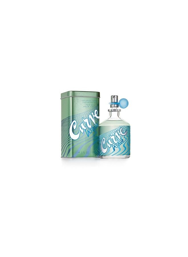 Men's Cologne Fragrance Spray, Casual Cool Day or Night Scent, Curve Wave, 4.2 Fl Oz