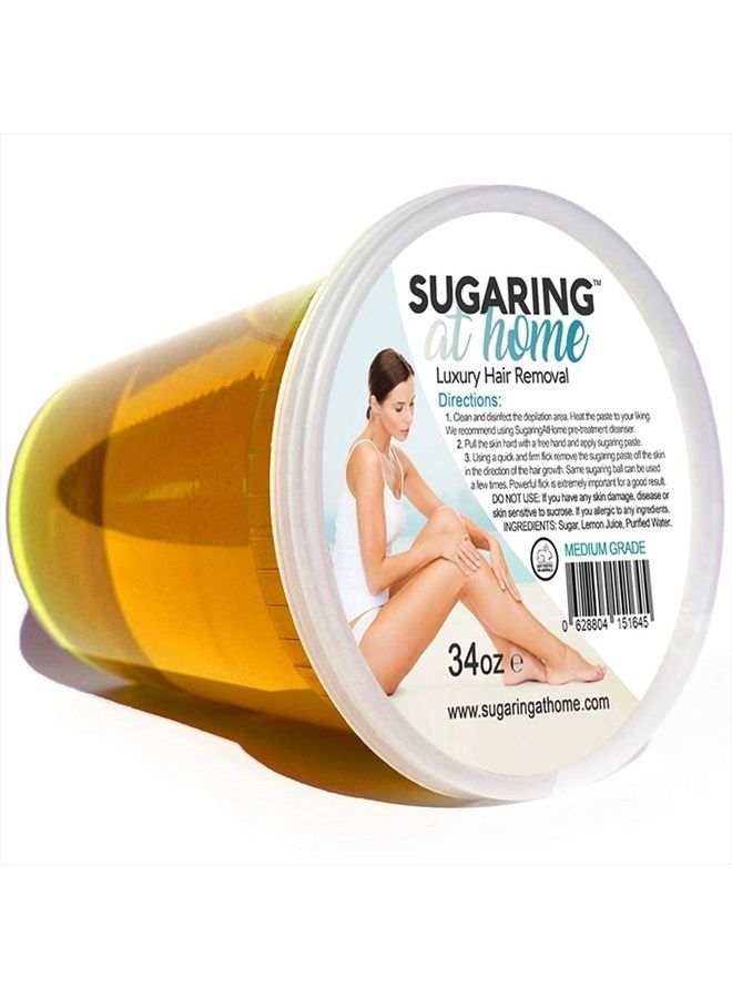 Hair Removal Paste Medium for Professional Use on Bikini, Brazilian, Arms, Legs, Back 34 oz.