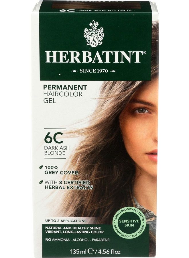 6C/Dark Ash Blonde Herbatint 4.56 oz Liquid