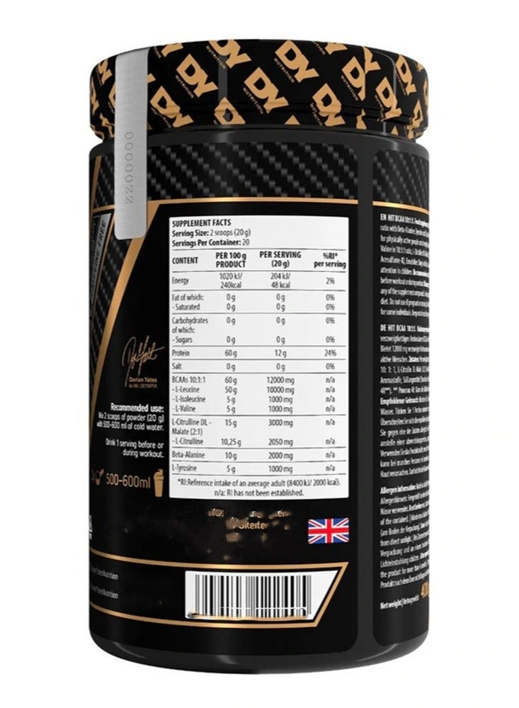 DY Nutrition HIT BCAA 10:11 400 gram Pineapple Flavor