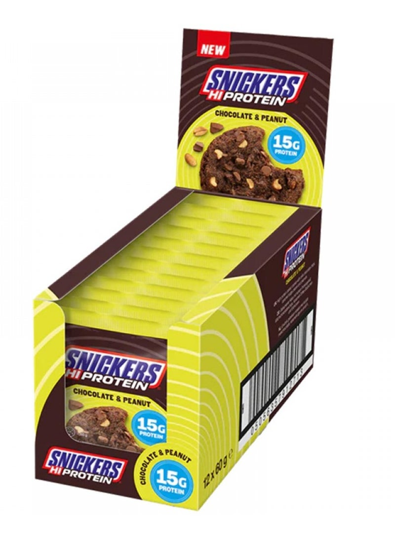 Snickers Hi Protein Chocolate And Peanut Flavor 60g Pack of 12