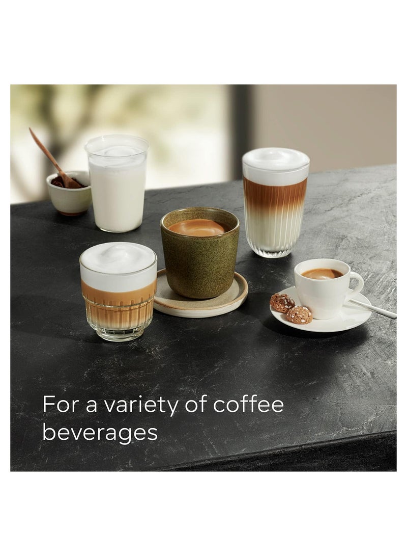 EQ300 Bean To Cup Fully Automatic Espresso Coffee Machine With Milk Frother, 4 Coffee Varieties, 3 Coffee Strengths 1.4 L 1300 W TF301G19 Piano Black