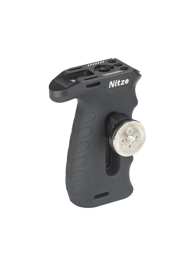 Ergonomic Side Handle with ARRI Rosette, Up and Down Adjustable Left/Right Side Handle for Camera and Monitor Rigs - PA29A