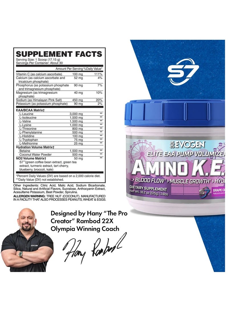 Amino K.E.M Elite EAA Grape Cotton Candy 515g