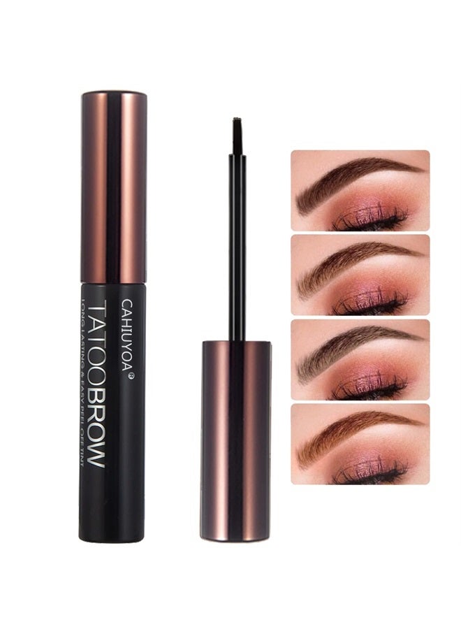 1PCS Peel Off Tattoo Eyebrow Gel, Long-Lasting Waterproof Eyebrow Tattoo Makeup,Natural Elegant Eyebrow Tattoo Peel Off For All Types Of Eyebrows - Light Brown