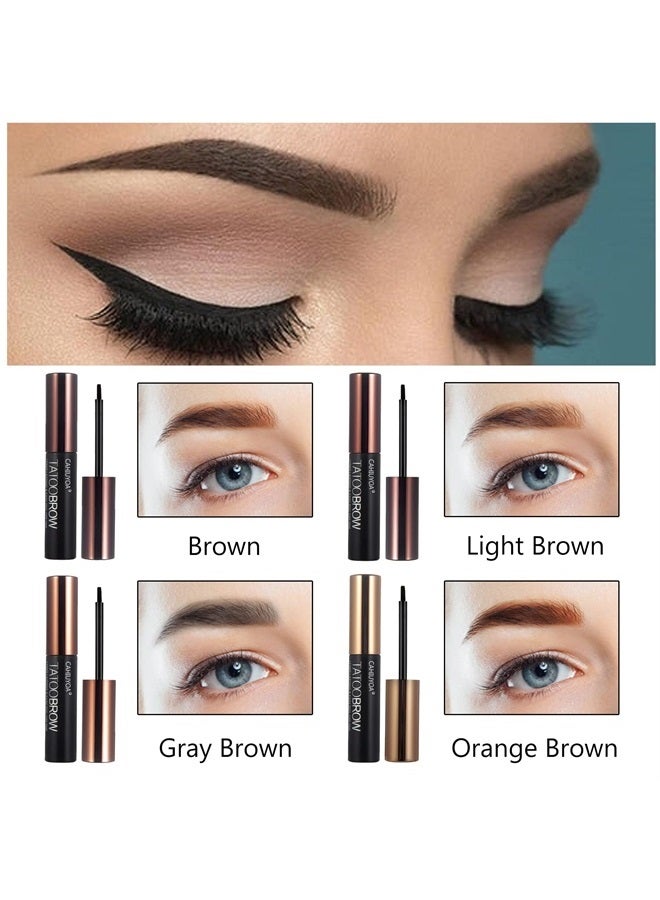 1PCS Peel Off Tattoo Eyebrow Gel, Long-Lasting Waterproof Eyebrow Tattoo Makeup,Natural Elegant Eyebrow Tattoo Peel Off For All Types Of Eyebrows - Light Brown