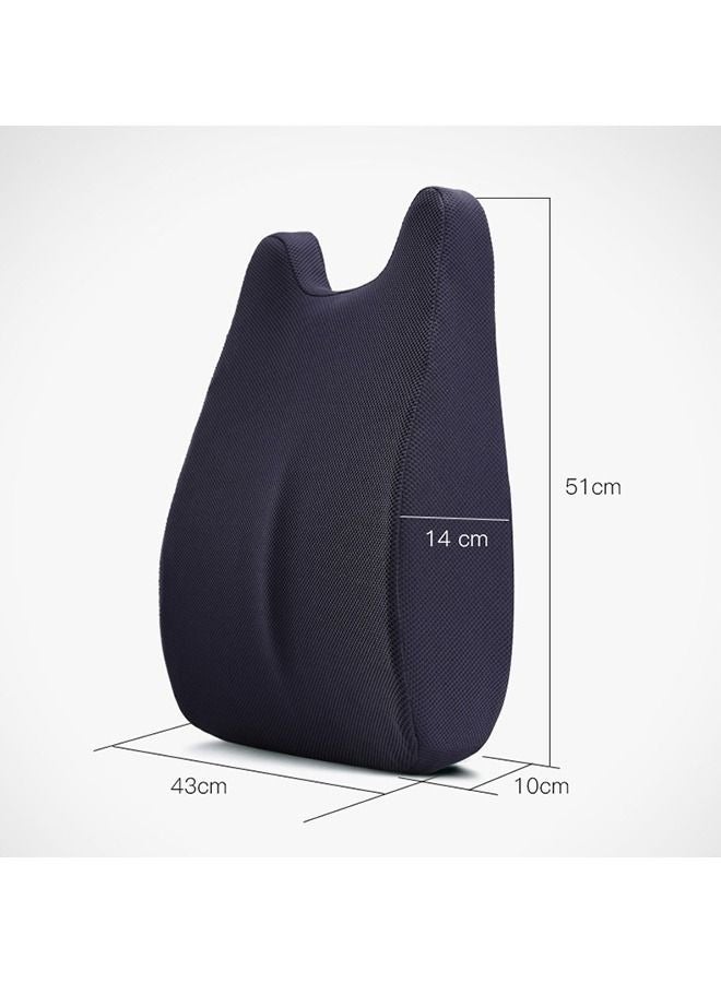 Ergonomic Design 3D Mesh Lumbar Support Pillow and Memory Foam Back Cushion