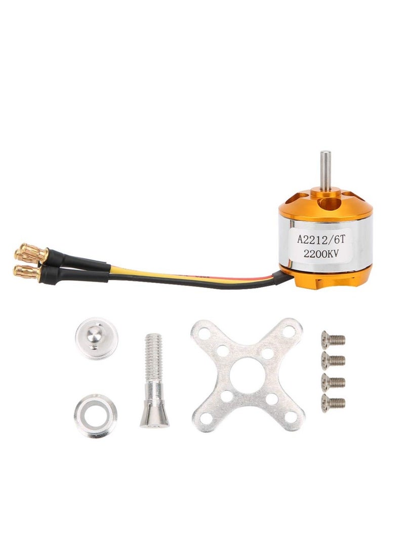 High Power RC Quadcopter Motor Replacement, Brushless Upgrade High-Efficiency Boost Compatible with Quadcopter(2200KV)