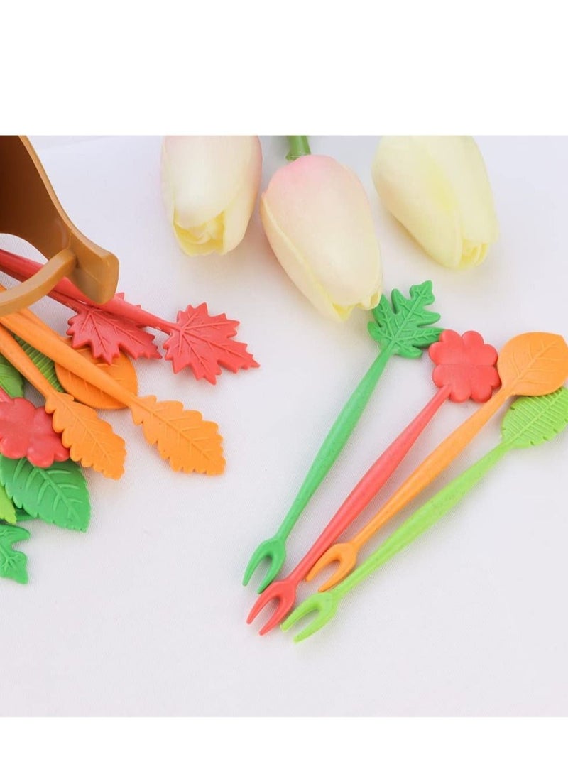 Fruit Fork 3 Set ,Mini Forks with a Storage Jar Cute Kitchen Supplies,for Kids to Eat Fruit, Noodles, Dessert, Decoration Lunch Box Accessories