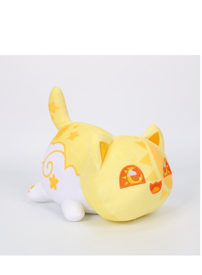 Cute Cat Food Plush Plushies Cat Mee Meow Cute Anime Cartoon Cat Stuffed Animal Meemeows Cat Plush Figure Toy Plush Pillow Gift for Fans Kids  25cm