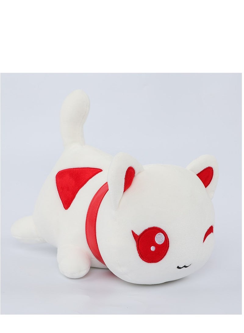 Cute Cat Food Plush Plushies Cat Mee Meow Cute Anime Cartoon Cat Stuffed Animal Meemeows Cat Plush Figure Toy Plush Pillow Gift for Fans Kids  25cm