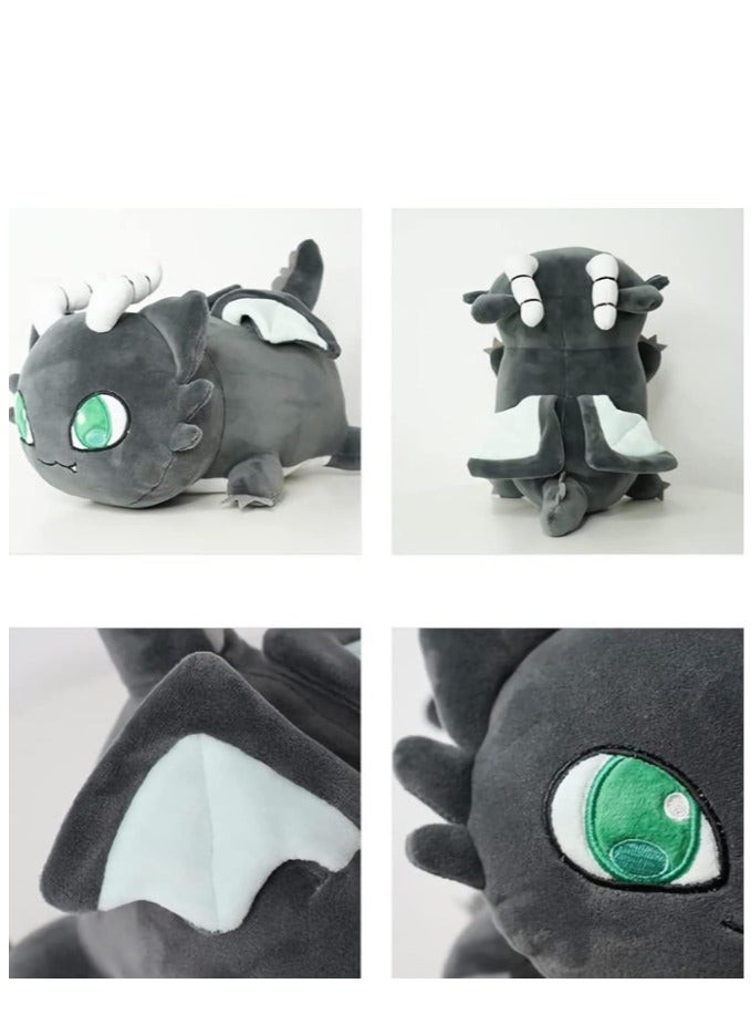 Meemeows Cat Plush  Cute Anime Cartoon Cat Stuffed Animal Figure Toy Plush Pillow Gift for Fans Kids (Dragon Cat)