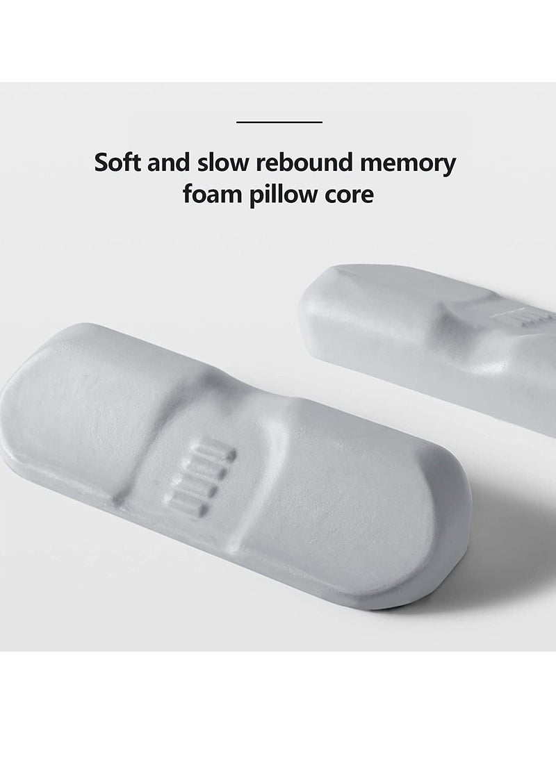 Cervical Neck Pillow for Sleeping, Memory Foam Bolster Stiff Pain Relief, Roll Support Bed Side Sleepers, Sleeping