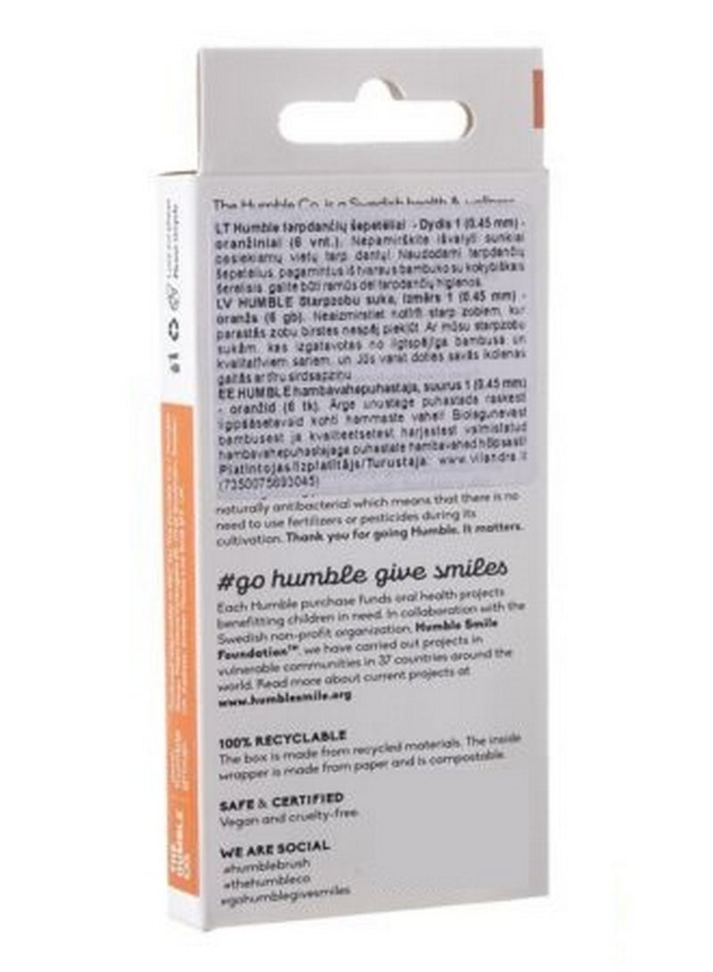 Interdental Brush Bamboo - Size 1 - 045 MM