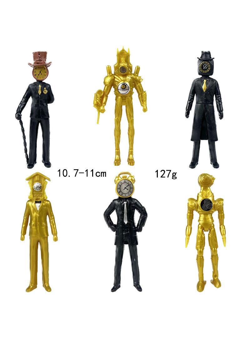 6 Pcs Skibidi Toilet Man Toy Set Ideas Toys Battle Horror Game Model Ideas Toys Gifts for Adult & Kids