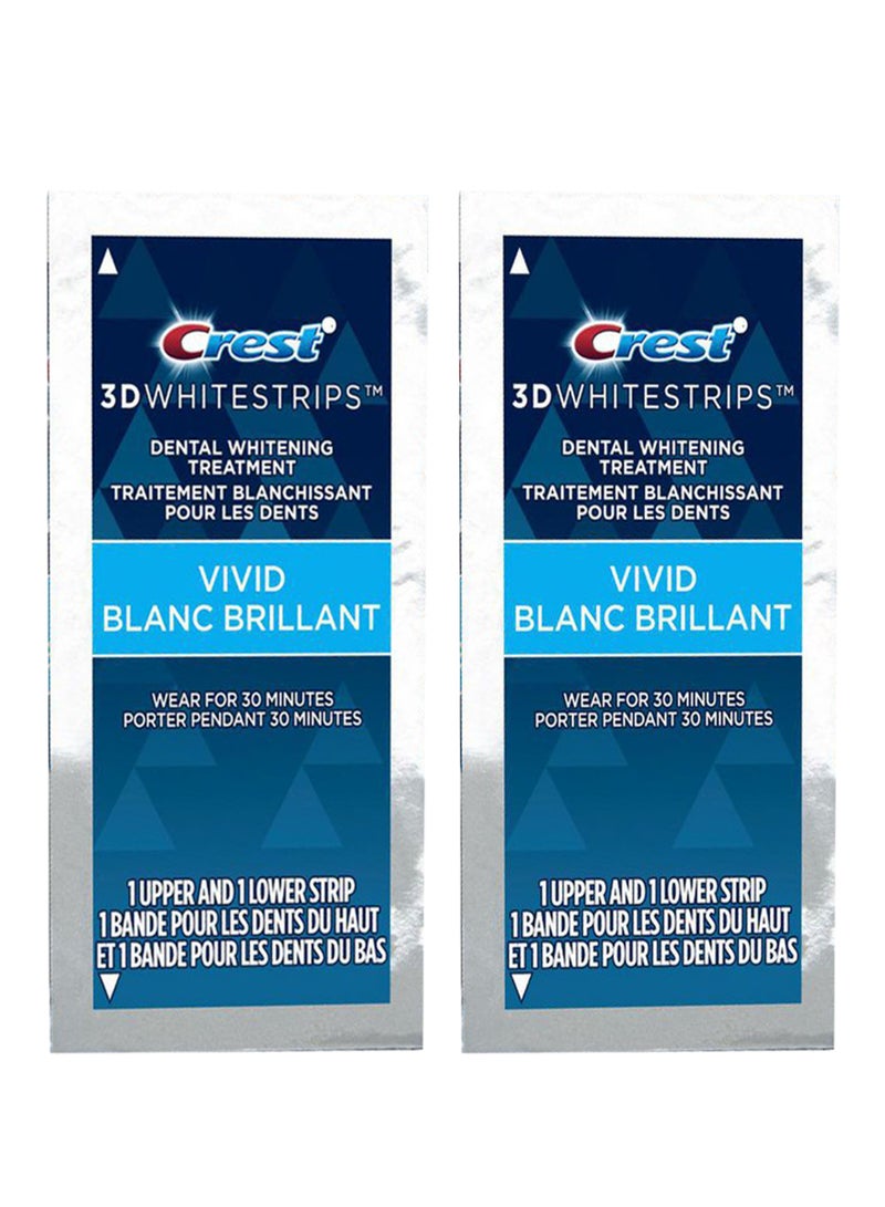 Pack of 2 3D Whitening Strips Removes 10 Years Set-in-Stains