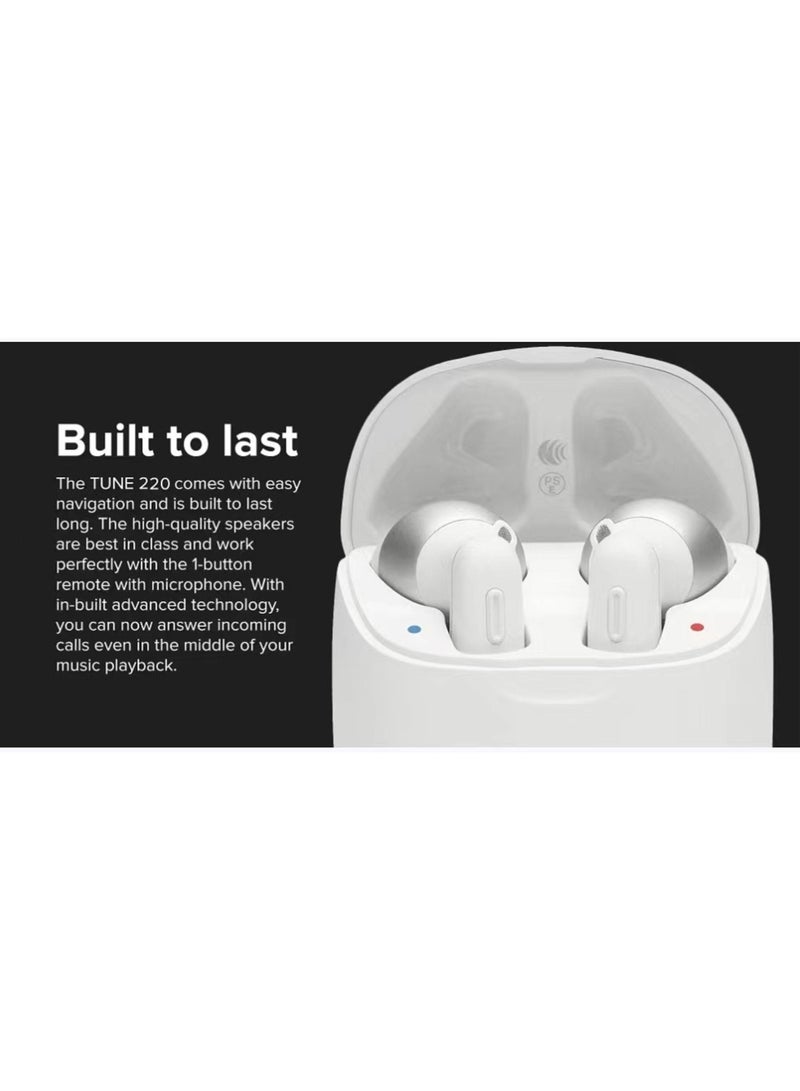 Bluetooth Wireless Earphones White