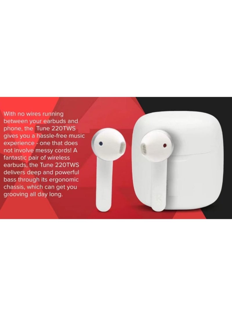 Bluetooth Wireless Earphones White