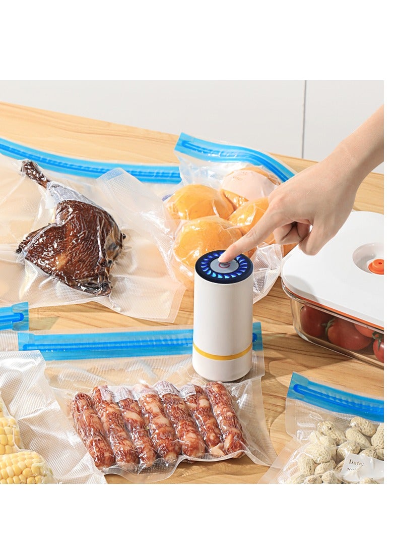 Portable Vacuum Sealer Pump, Mini Automatic Handheld Electric Small Vacuum Sealer Machine Pump, Handheld Vacuum Sealer for Food