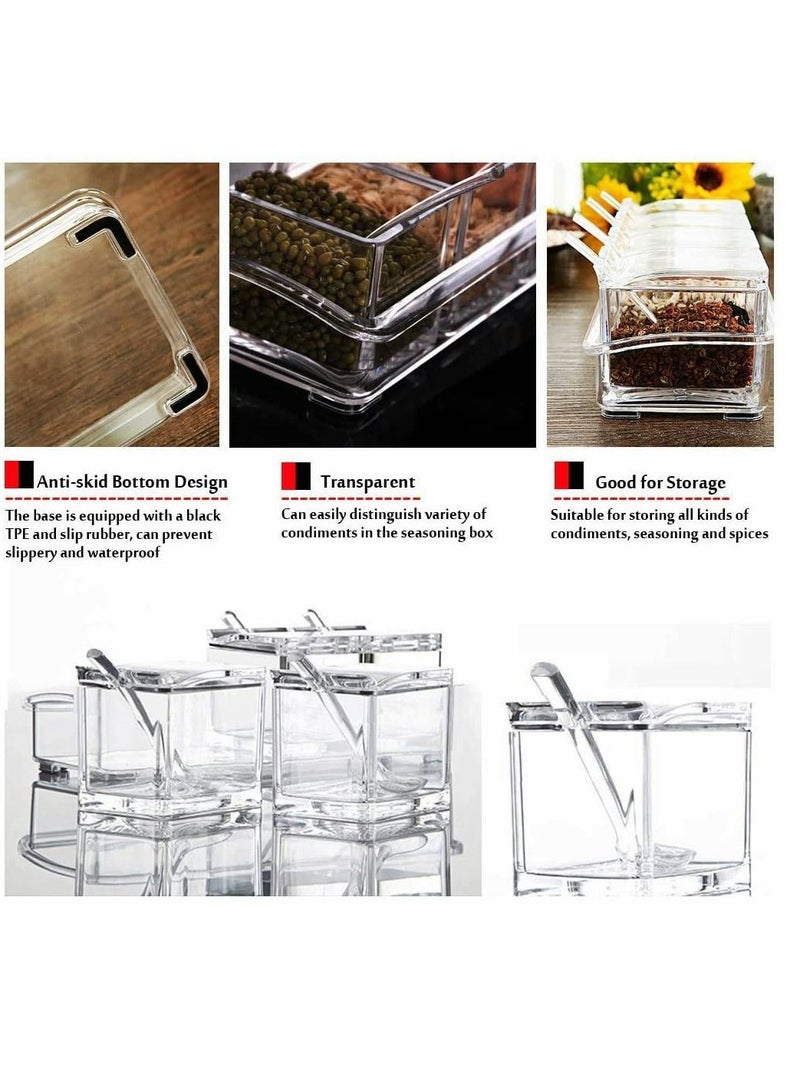 Znworld Spice Box (Clear, 4 Pieces)