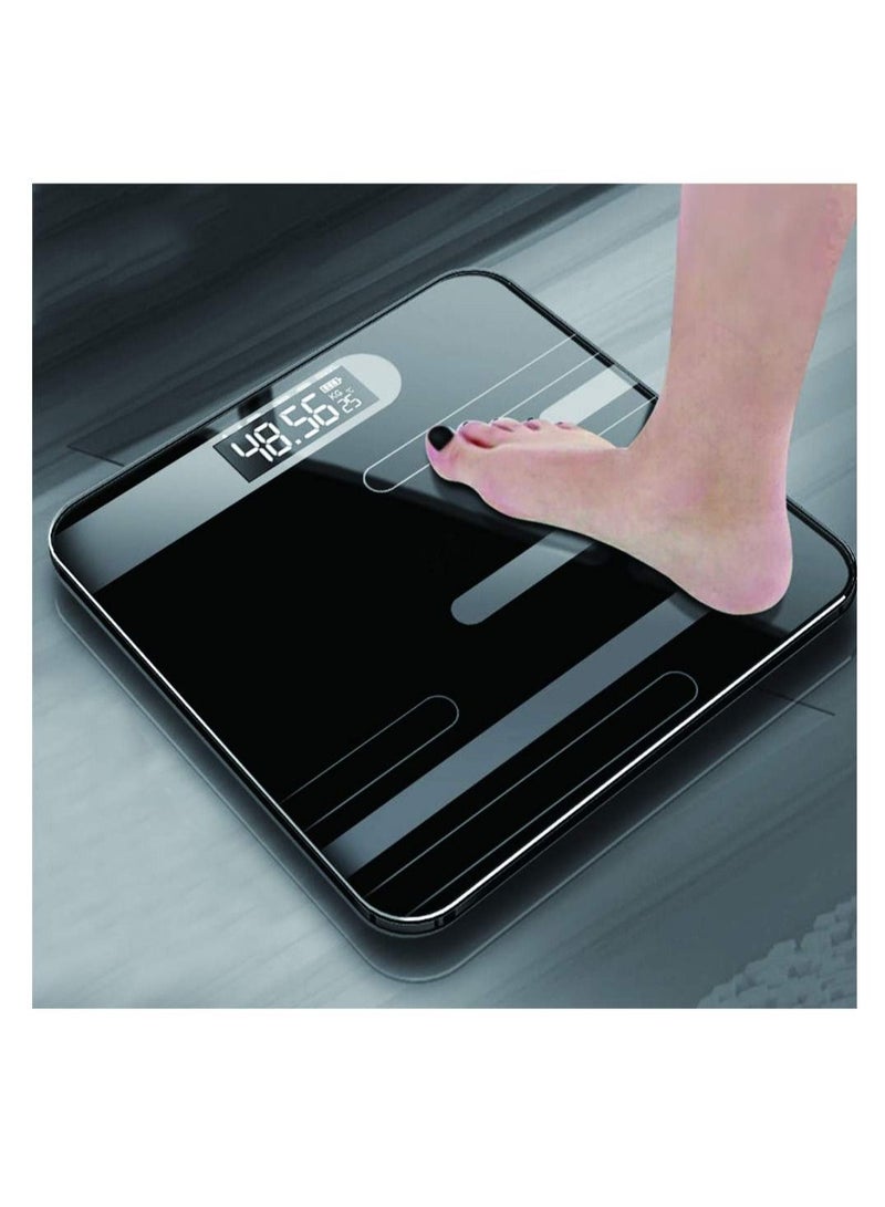 LCD Display Glass Smart Electronic Scale - Bathroom Body Digital Weight for