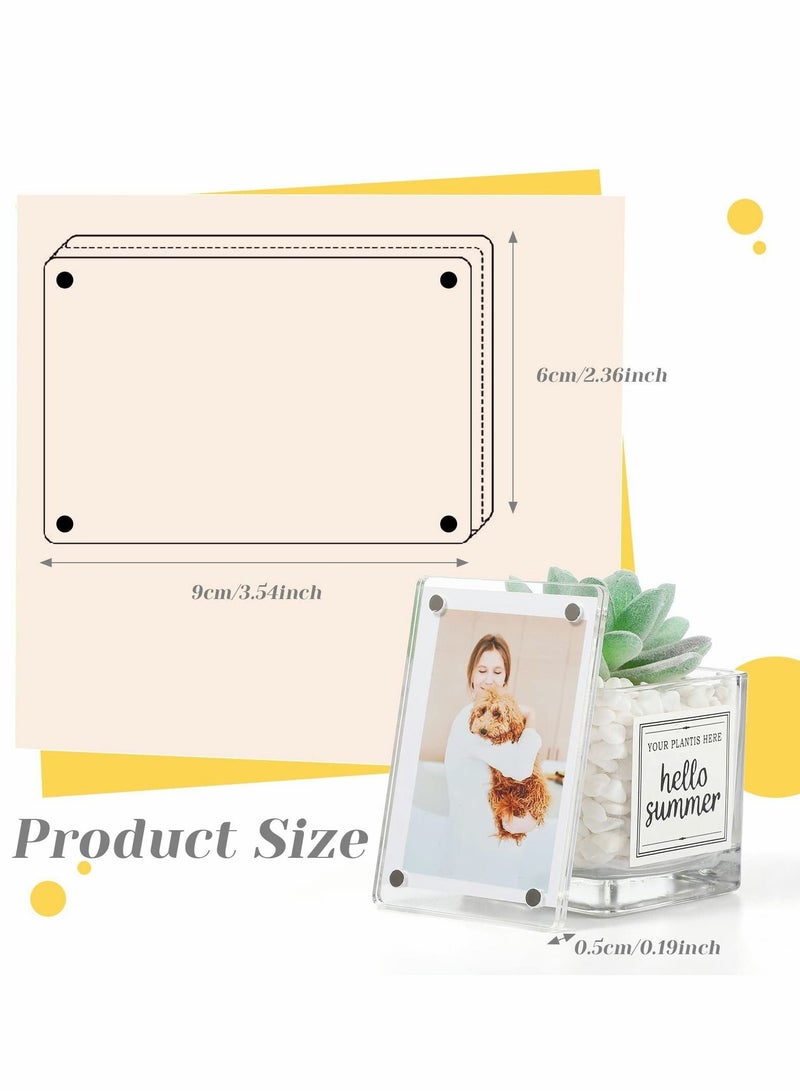 Magnetic Fridge Frame, 6 Pcs Acrylic Picture Frame