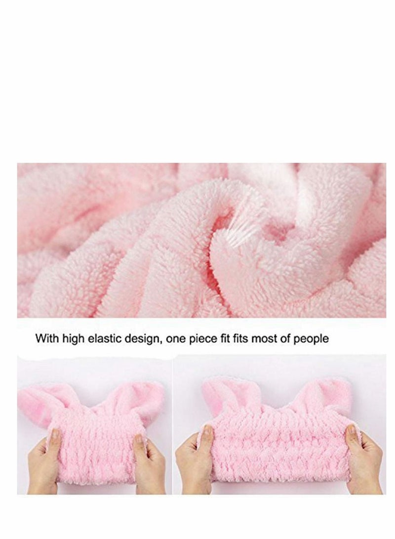 2 Pcs Microfiber Bath Towel Kids hair towel Hat Hair Original Ultra Absorbent Fast Drying