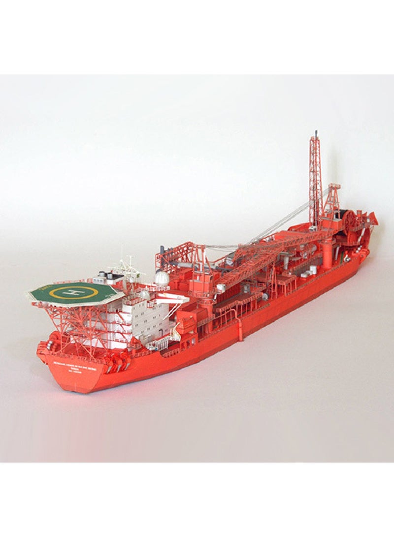 Norwegian FPSO Offshore Floating Production Tanker DIY Paper Model Kit Handmade Toy Puzzle Gift