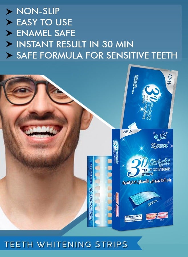 Teeth Whitening Combo 7 Pcs Coconut Oil Pulling Mouth Wash with 7 Treatment PAP+ Teeth Whitening Strips Teeth Whitening & Reducing Bad Breath Teeth Whitener for Teeth Enamel & Stains Removal Unisex