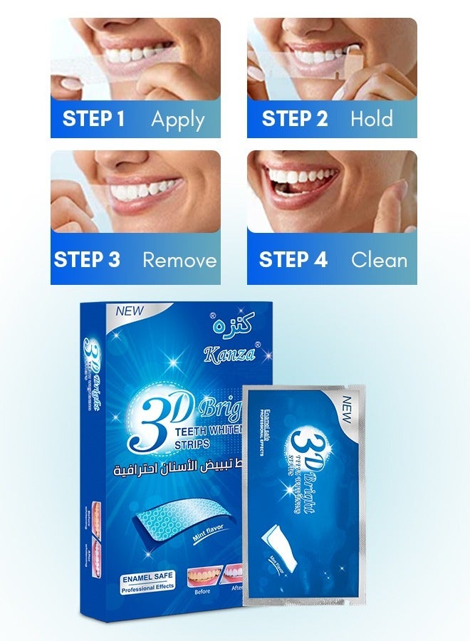 Teeth Whitening Combo 7 Pcs Coconut Oil Pulling Mouth Wash with 7 Treatment PAP+ Teeth Whitening Strips Teeth Whitening & Reducing Bad Breath Teeth Whitener for Teeth Enamel & Stains Removal Unisex