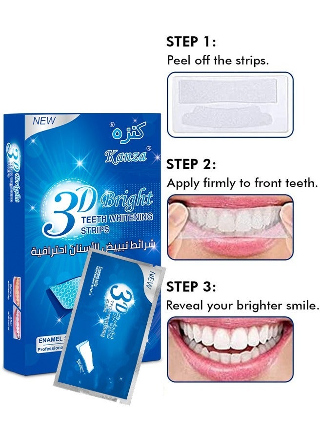 Teeth Whitening Combo 7 Pcs Coconut Oil Pulling Mouth Wash with 7 Treatment PAP+ Teeth Whitening Strips Teeth Whitening & Reducing Bad Breath Teeth Whitener for Teeth Enamel & Stains Removal Unisex