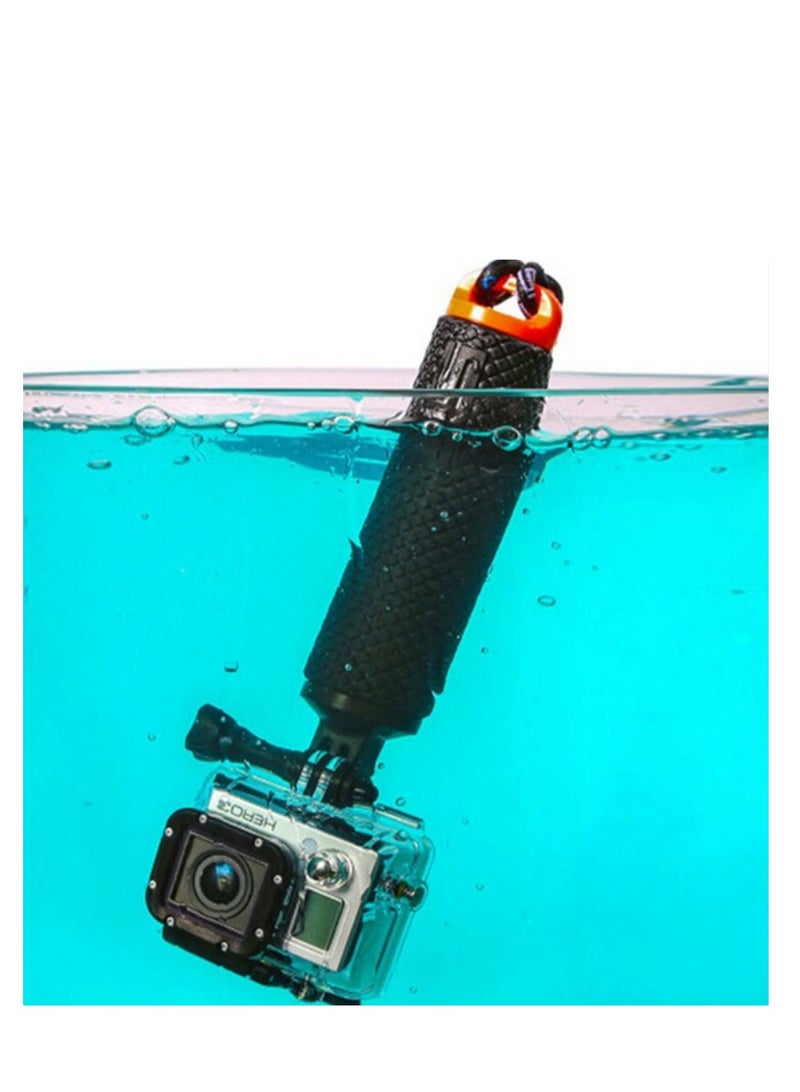 Waterproof Monopod Floating Han, Underwater Diving Selfie Stick Pole, Camera Handler & Handle Mount Accessories Kit for Water Sport and Action Camera