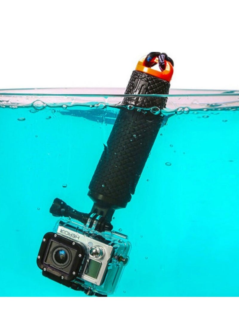 Waterproof Monopod Floating Han, Underwater Diving Selfie Stick Pole, Camera Handler & Handle Mount Accessories Kit for Water Sport and Action Camera