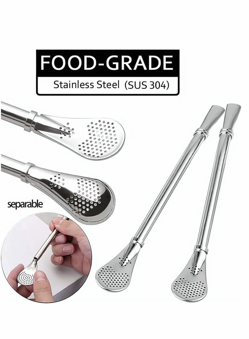 Pink Yerba Mate Tea Cup 230 ml Stainless Steel Double Walled Easy Wash Household Insulation Gourds for Loose Leaf Drinking with Bombilla Straw
