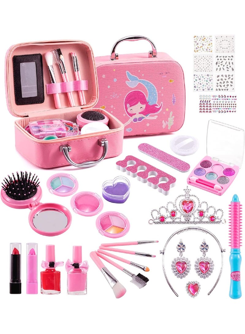 32 Piece Washable Toddler Girls Makeup Set, Perfect Birthday Gift for Girls