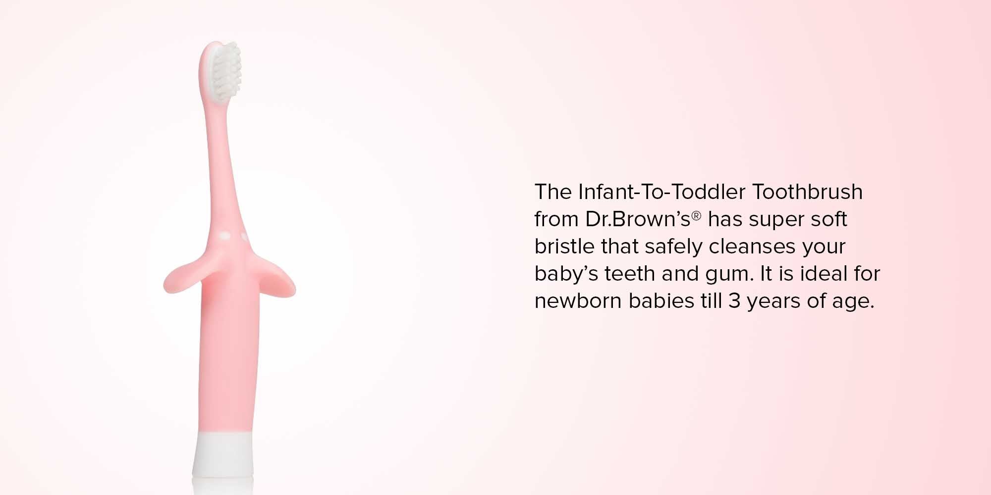 Infant-to-Toddler Toothbrush, Pink