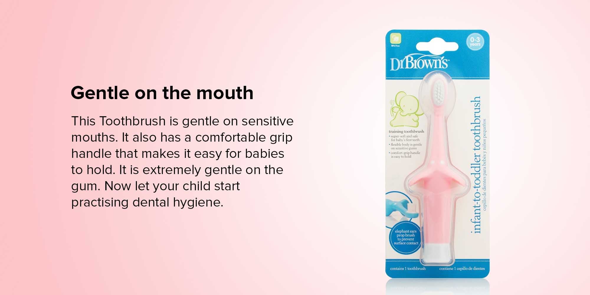 Infant-to-Toddler Toothbrush, Pink