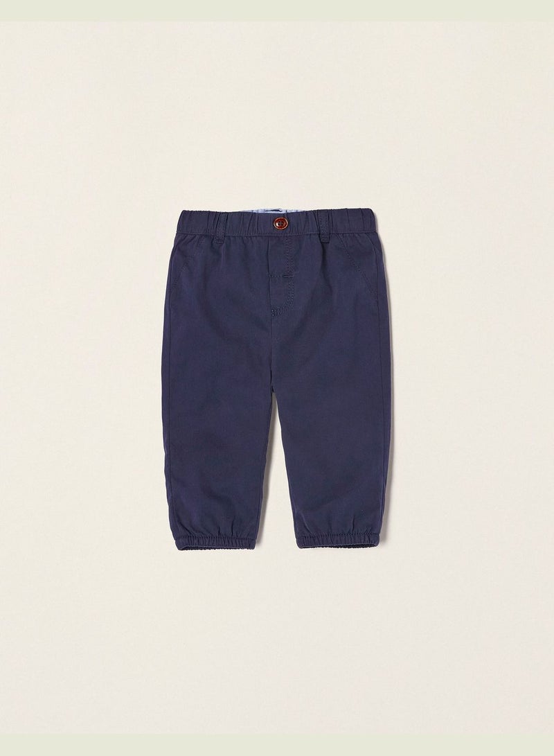 Zippy Cotton Trousers With Jersey Lining For Newborn