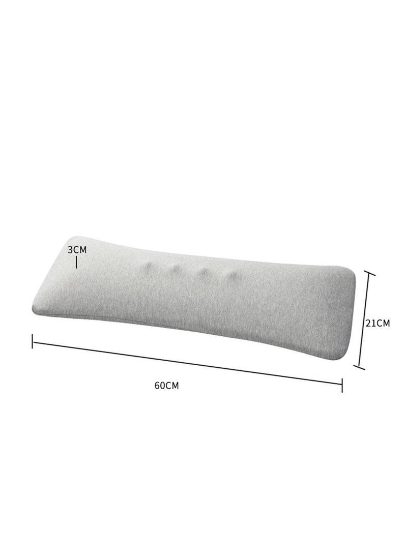 Lumbar Support Pillow for Bed,Ergonomic Memory Foam Lower Back Pillow for Sleeping,Waist Pillow for Sleep,with Skin-Friendly,Cooling,Breathable&Washable Cover.