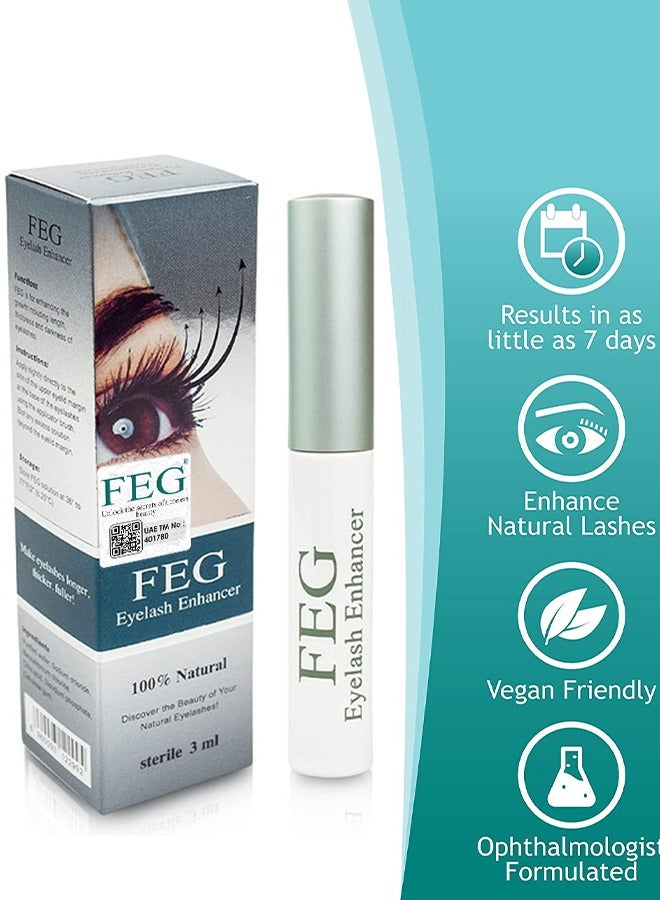 3 Pcs Eyelash Enhancer Eye Lash Rapid Growth Serum Liquid 100% Original 3ml x 3