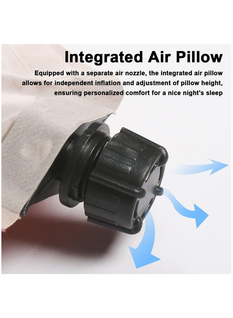 Air Bed Inflatable Inflatable Mattress Quick Self Inflation Deflation Air Mattress Blow Up Bed for Home Portable Camping Travel 192*132*3cm