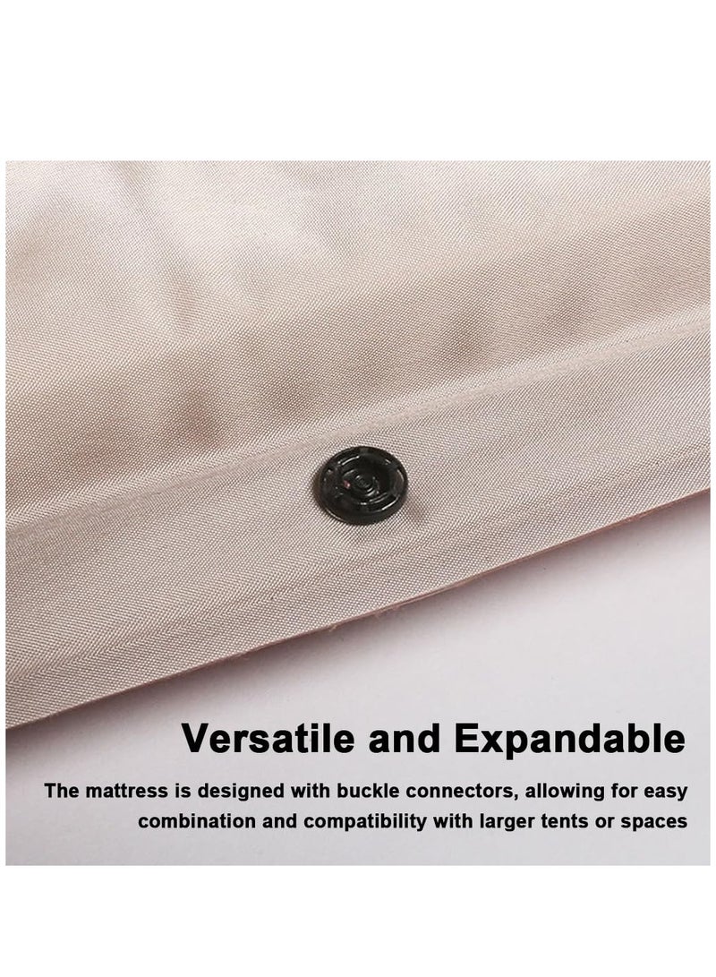 Air Bed Inflatable Inflatable Mattress Quick Self Inflation Deflation Air Mattress Blow Up Bed for Home Portable Camping Travel 192*132*3cm