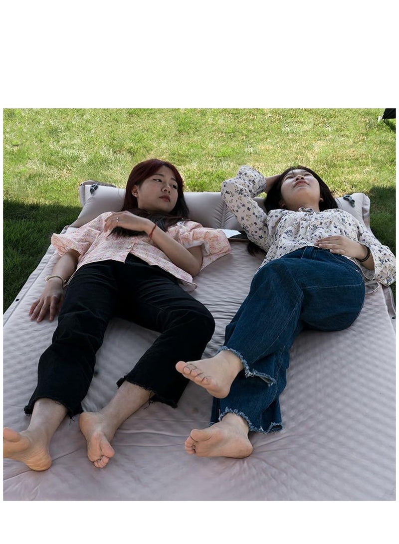 Air Bed Inflatable Inflatable Mattress Quick Self Inflation Deflation Air Mattress Blow Up Bed for Home Portable Camping Travel 192*132*3cm