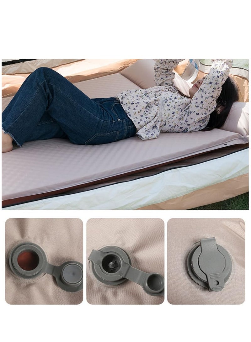 Air Bed Inflatable Inflatable Mattress Quick Self Inflation Deflation Air Mattress Blow Up Bed for Home Portable Camping Travel 192*132*3cm
